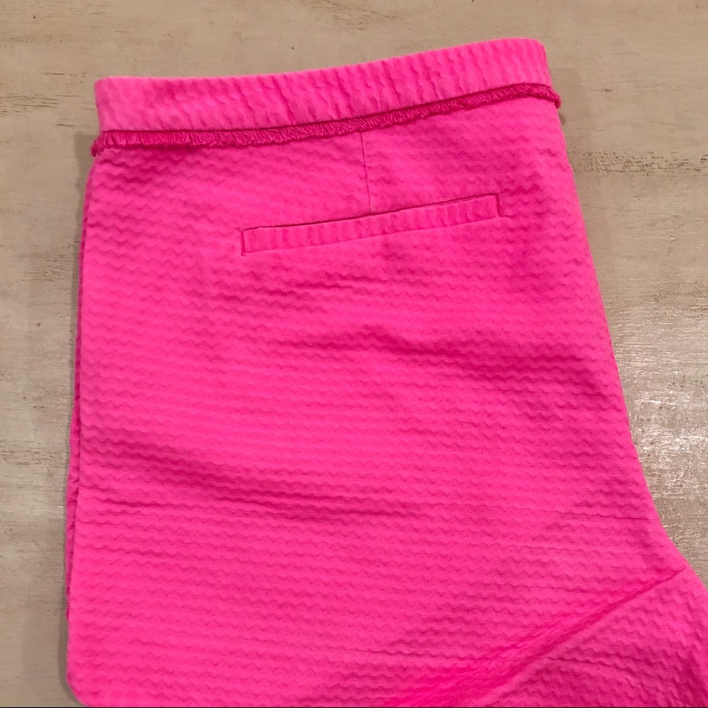 Lilly Pulitzer Pink Shorts with Fringe